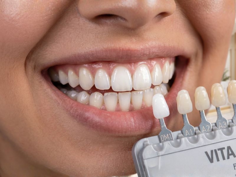 Teeth whitening — professional in-clinic whitening session